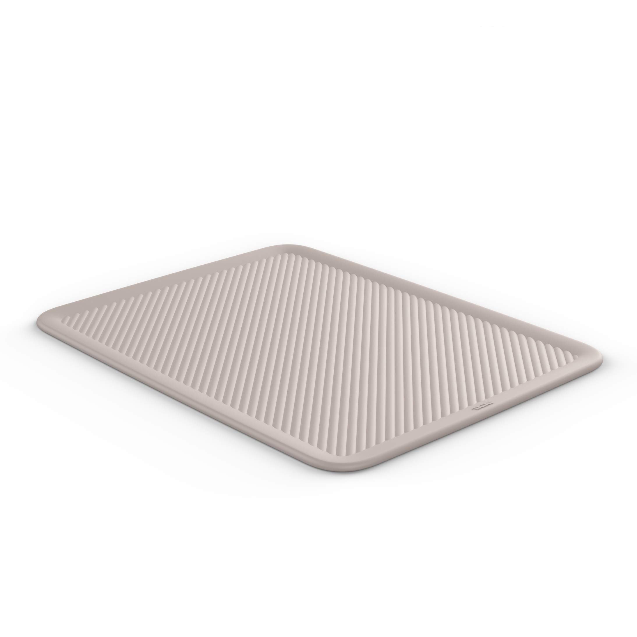 TATAY Plastic Storage Basket Lid Baobab | Compatible with 15L & 22L Storage Boxes | Stable Design, Secure Stacking | BPA-Free Recycled Plastic | 30x39x0.7 cm, Taupe — image 1