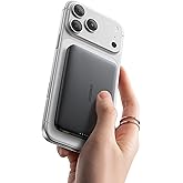 Baseus Picogo Magsafe Portable Charger, Qi2 Certified 0.5" Ultra Slim 15W Wireless Power Bank, 10000mAh 27W Fast Charging Magnetic Battery Pack with USB-C for iPhone 17/16/15/14/13/12 Series Only