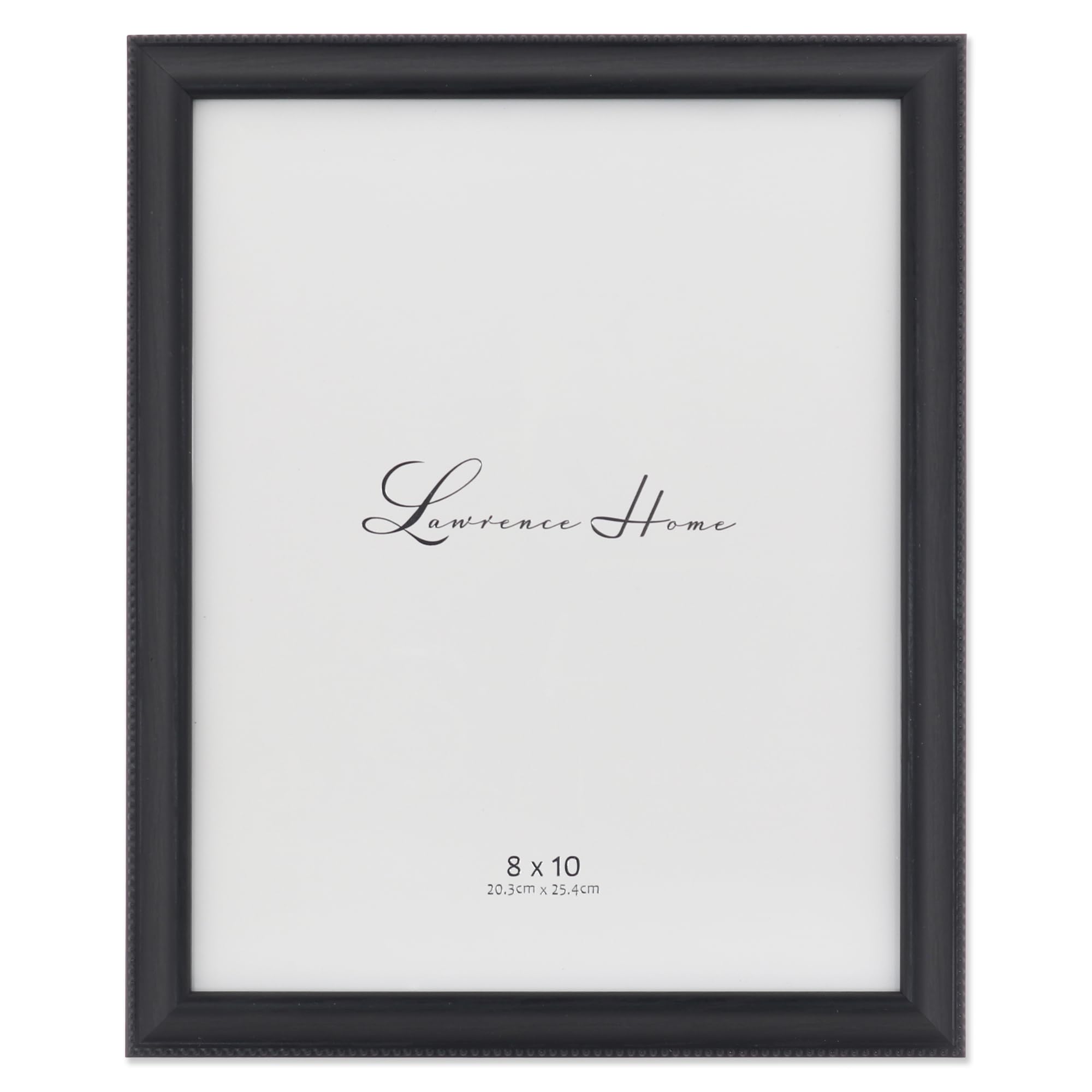 Lawrence Frames Classic Bead Picture Frame, 8x10, Black