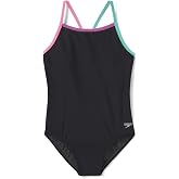 Speedo Girl's Swimsuit One Piece Thin Straps