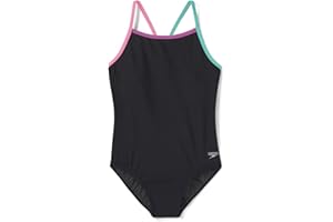 Speedo Girl's Swimsuit One Piece Thin Straps