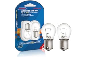 ALKOREY 1156 P21w Light Bulbs,Automotive Brake Light Replacement for Cars,2700K Taillight Turn Signal Light,Stop and Tail Lights,12V 21W Ba15s,2 Pack