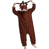 kaguster Unisex Adult Animal Pajamas Sleepwear Costume Plush One-Piece Cosplay Costumes