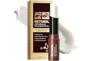 ARCHIDATE Retinol Under Eye Balm Stick, Anti-Aging Retinol Eye Stick for Dark Circles and Puffiness, Smooth Wrinkle Fine Lines, Firm Skin, Non Greasy, Hydrating and Nourish on the Skin Around the Eyes