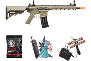 Lancer Tactical Gen 2 Hellion MLOK 10" Piactinny Polymer Airsoft M4 AEG- Full/Semi-Auto Airsoft Gun (Battery and Charger Included)
