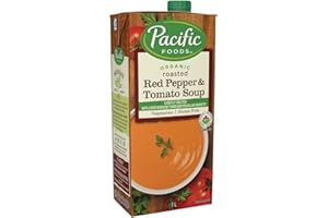 Pacific Foods Organic Low Sodium Red Pepper and Tomato Soup, 1000ml