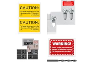 GERTRDTI Generator Interlock Kit Compatible with Square D QO or Homeline 100 or 125 Amp Panels, Interlock Breaker Kit, 3/4-7/8 Inch Spacing Between Main and Branch Breaker