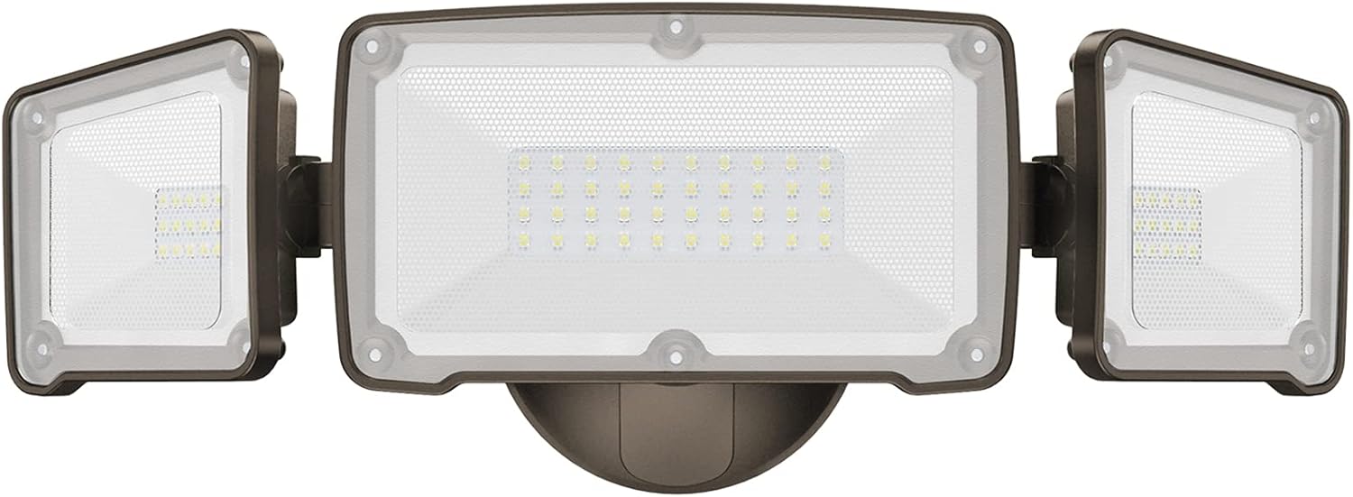 LEPOWER 3500LM LED Flood Light Outdoor, 35W Superior Bright Outdoor Flood Light Fixture, Switch Controlled LED Security Light, 3 Adjustable Heads, ETL Listed, 5500K, IP65 Waterproof for Garage, Yard: Home Improvement