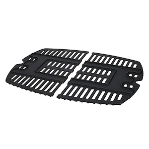 QuliMetal Cast Iron Grill Cooking Grate Grid Replacement Parts Accessories for Weber Q100, Q1000 Series Gas Grills