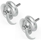 Wmebee 2 Pack Sliding Gate Rollers 5" Steel Pipe Track Roller | Galvanized for 1 5/8" Pipe Track (Pack of 2)