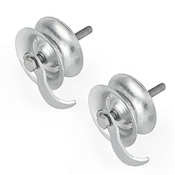 Wmebee 2 Pack Sliding Gate Rollers 5" Steel Pipe