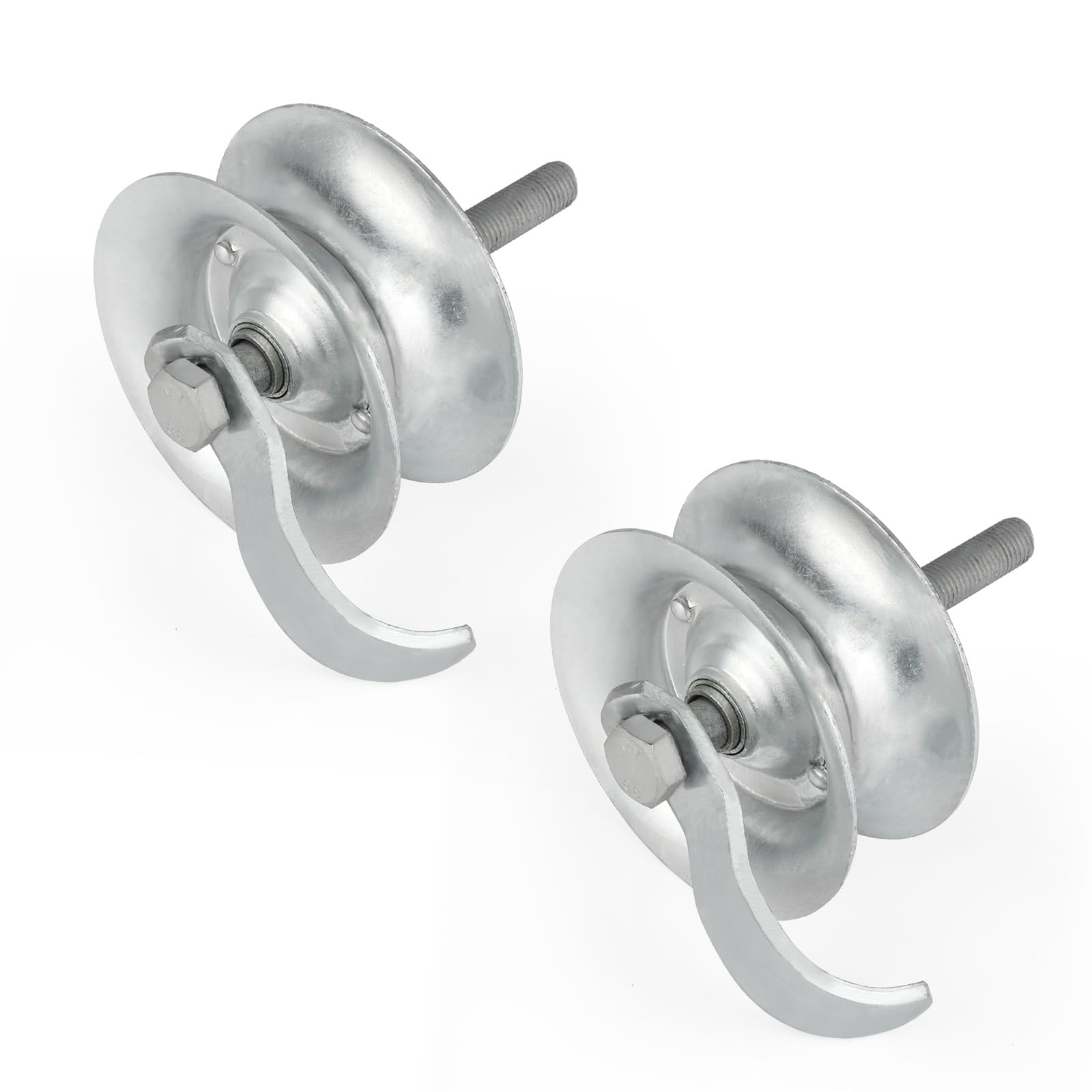 Wmebee 2 Pack Sliding Gate Rollers 5" Steel Pipe
