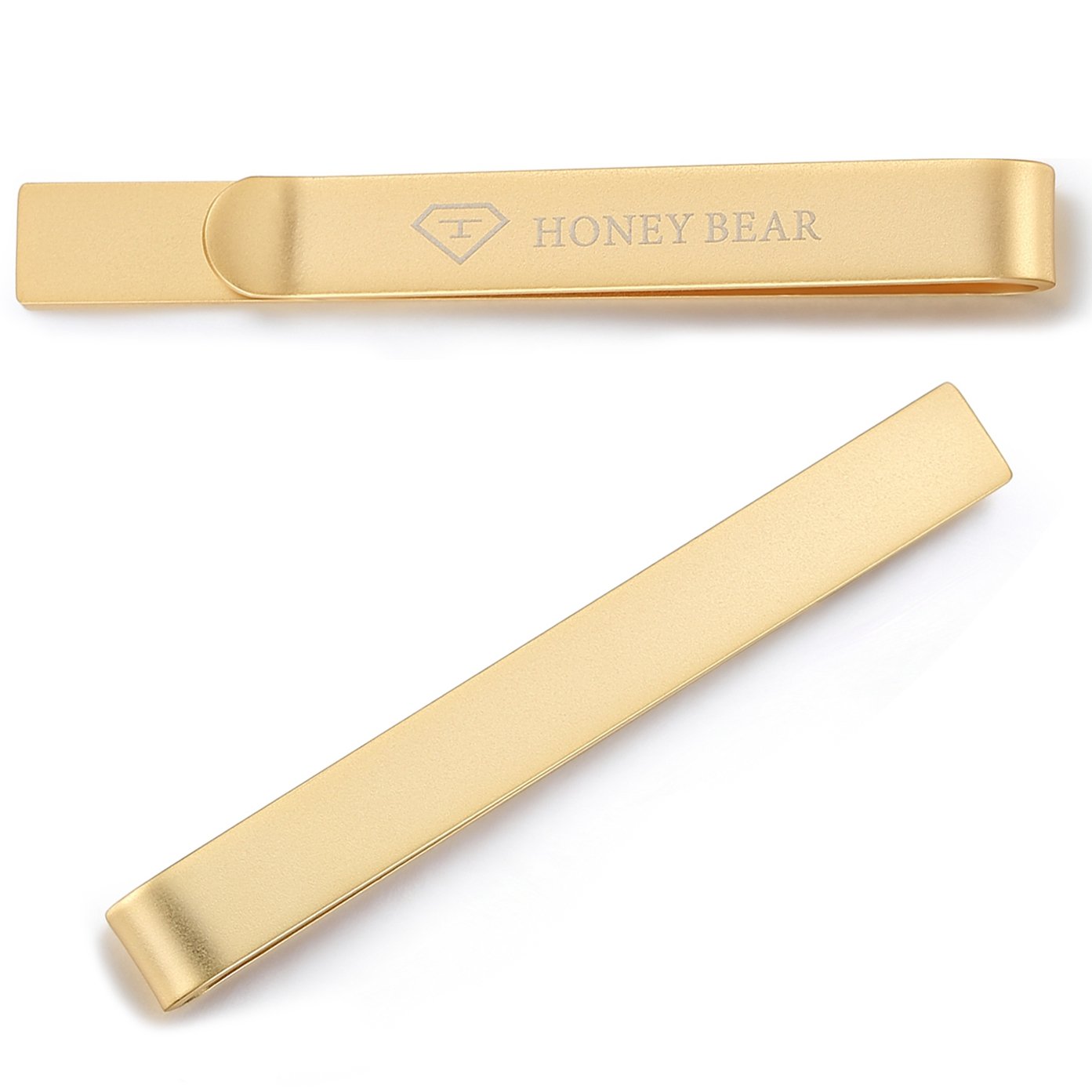 HONEY BEAR 2.12inch Mens Tie Clip Bar - Normal Size for Business Wedding Gift,5.4cm