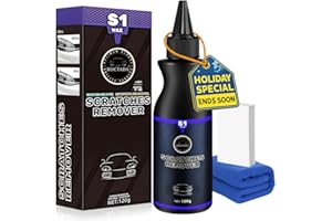 HOCTADA 2026 New Upgraded Car Scratch Remover, Scratch and Swirl Remover for Vehicles Blemishes, Non-Toxic Car Paint Scratch Repair, Polishing & Waxing Kits with Buffer Pad, Microfiber Towel (1)