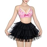 Littleforbig Women's Mesh Tulle Puffy Petticoat Tutu Ballet Bubble Short Ballerina Skirt