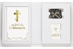 Creative Brands Faithworks - Abundant Grace First Communion Gift Set, 5-Piece, Boy