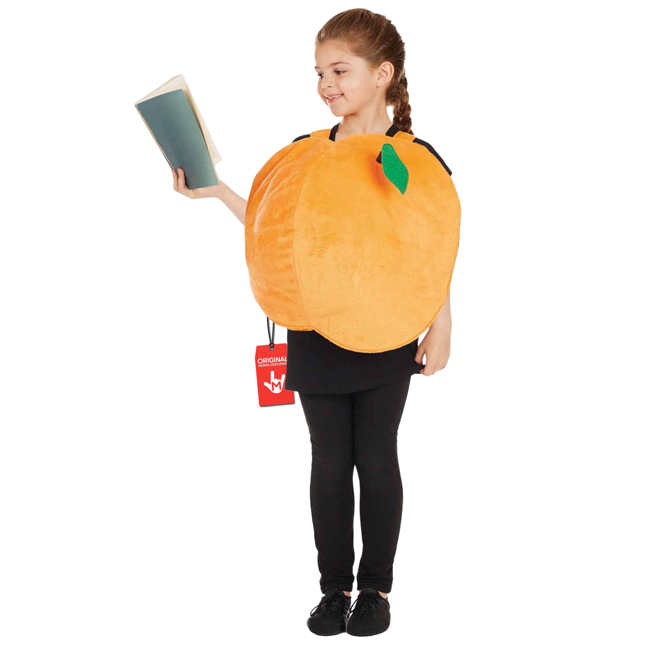 Fun Shack Boys Girls Peach Costume Kids Fruit Book Character Halloween Childrens Costumes for Kids One Size