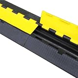 Allcam RCP5YB 0.9m Street Cable Cover 2x 32mm Channels 20 Ton Heavy Duty Hi-Vis view 2