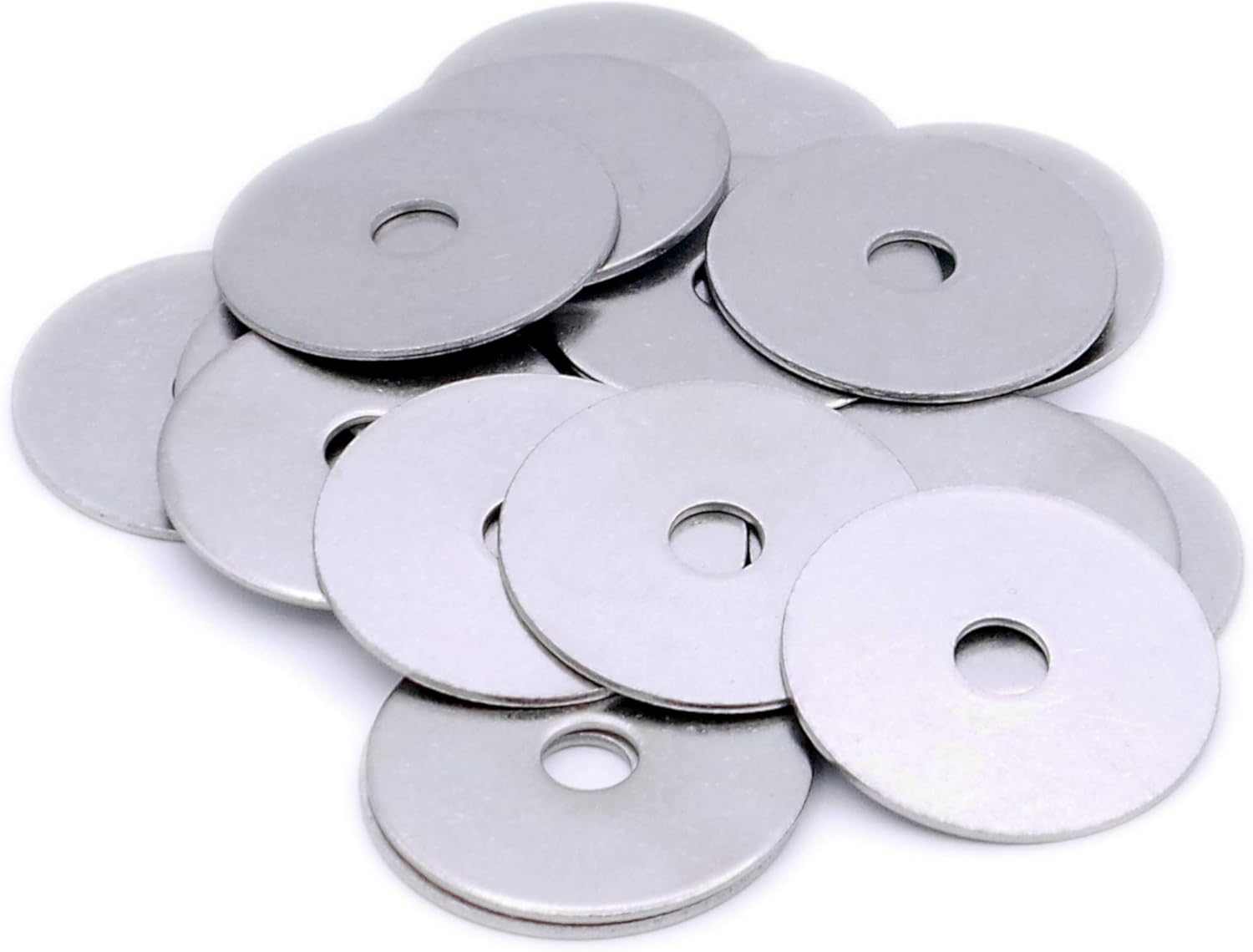 M8 (8mm x 50mm) Flat Repair Washer (Large OD) - Stainless Steel (A2) (Pack of 10), Silver, M8 x 50 (A2)