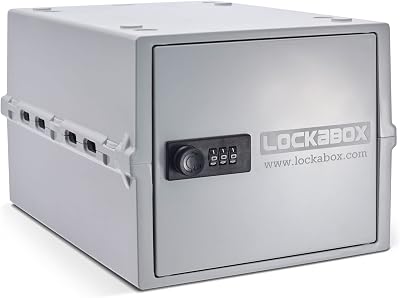 Lockabox One Premium Lockable Medicine Box 10L Opal White Britain