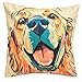 Redland Art Cute Pet Golden Retriever Dog Pattern Linen Throw Pillow Covers Car Sofa Cushion Cover Pillowcases Home Decor 18