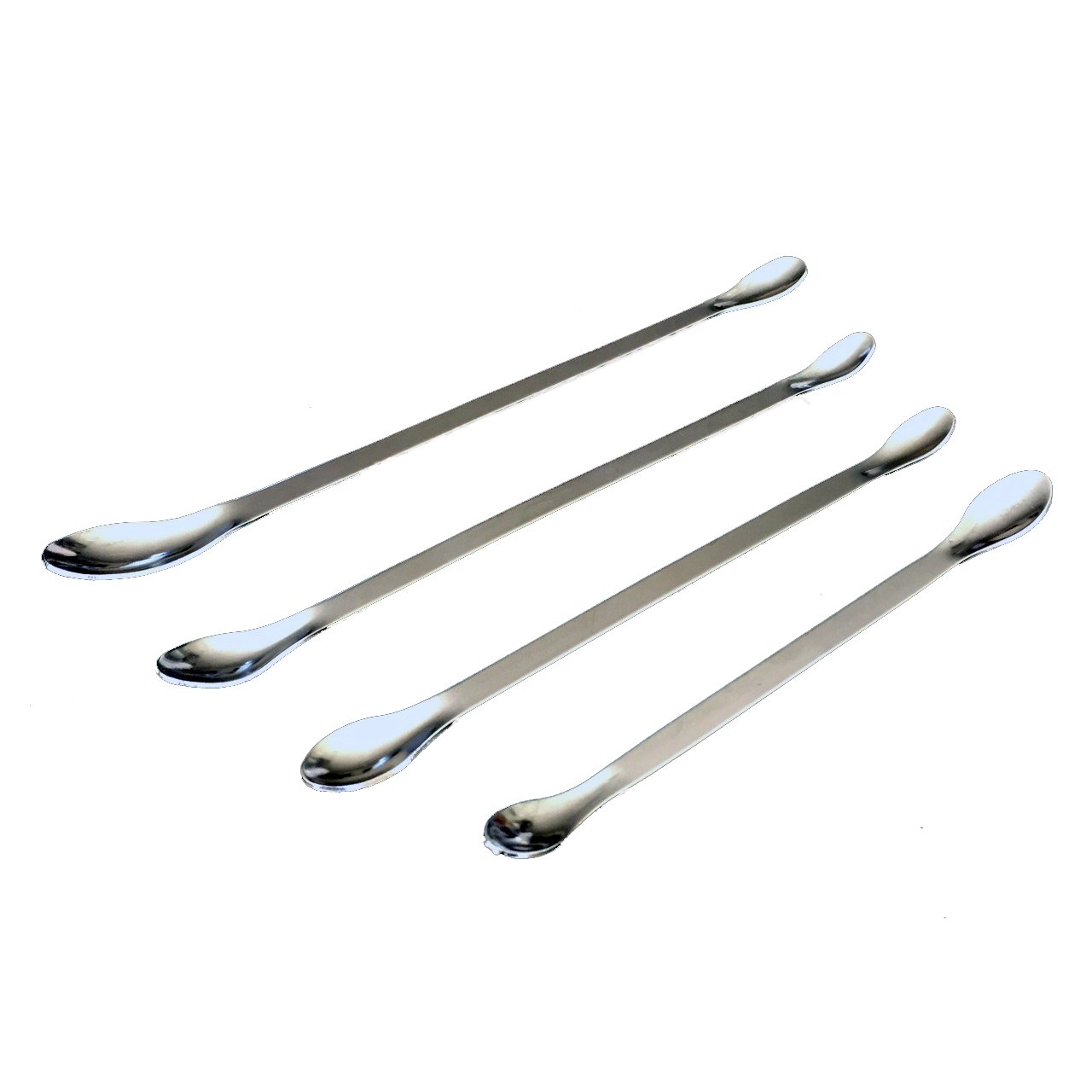 Stainless Steel Lab Spoons 16, 18, 20, 22 cm Scoop Pack of 4