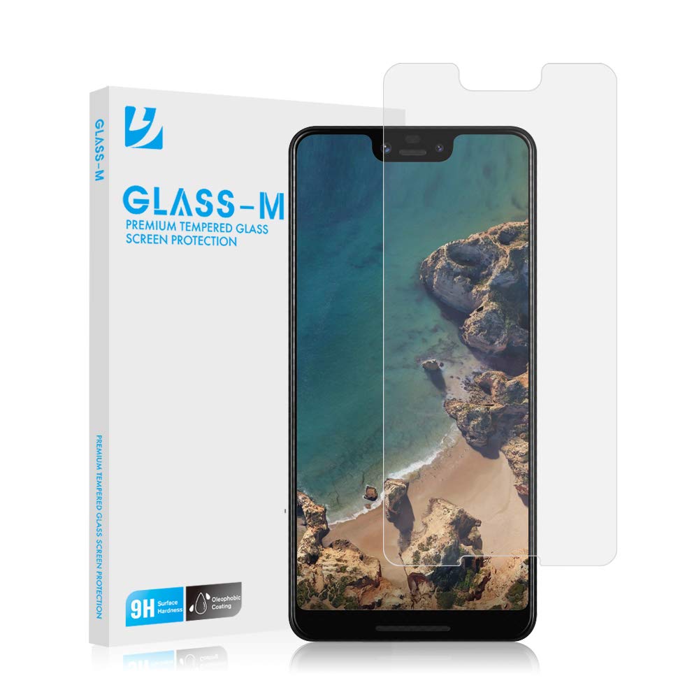 GLASS-M Screen Protector for Google Pixel 3XL, [Case Friendly] 9H Hardness Anti-Scratch Anti-Fingerprint Bubble-Free Premium Tempered Glass Screen Film