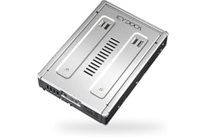 ICY DOCK 2.5" to 3.5" Enterprise Hard Drive Adapter Converter Bracket Mounting Frame Tray for 5/7/9.5/12.5mm 2.5 inch HDD/SSD