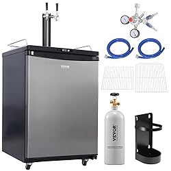 VEVOR Beer Kegerator, Dual Tap Draft Beer