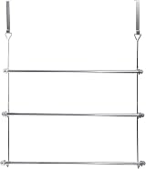 Top Home Solutions 3 Tier Chrome Over Door Airer Towel Rail 60cm W x 12cm D x view 5