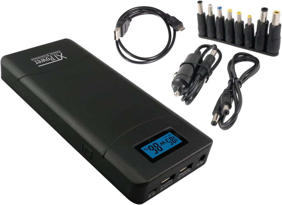 XTPower® XT-20000QC3 Power Bank - modern DC/USB QC3 battery with 20100mAh - USB, QC 3.0 and DC connection of 12V, 15V, 16.5V, 19V, 20V and 24V 65W max. - Image 3