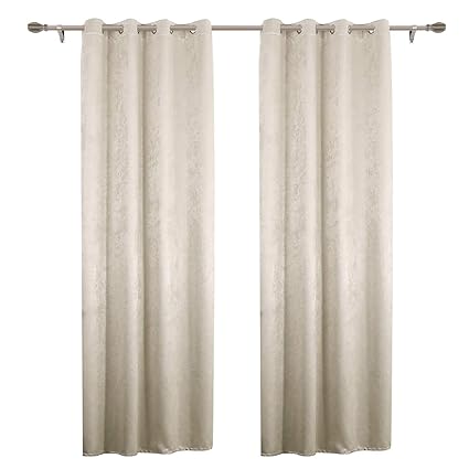 Woltu Pair Of Eyelet Blackout Curtains Thermal Insulated Ring Top