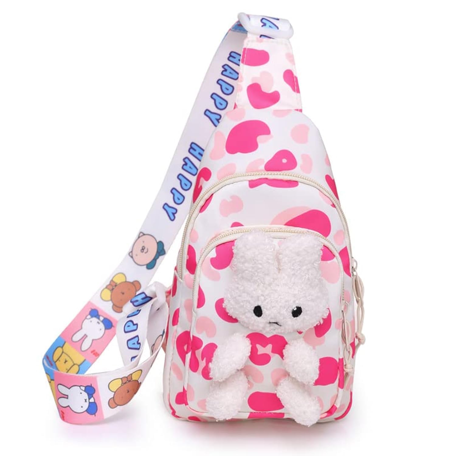 Photo 1 of * dirty*Hiflyer Kids Sling Bag - Kawaii Backpack, Crossbody Bag & Mini Backpack for Girls (Pink)