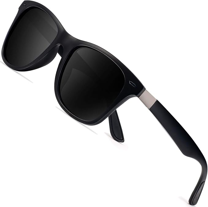 Amazon Feidu サングラス メンズ Tr90素材 偏光サングラス レディース スポーツ スタイル Fd2150 ブラック ブラック サングラス 通販