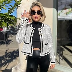 URBAN REVIVO Women's Casual Cardigans Open Front