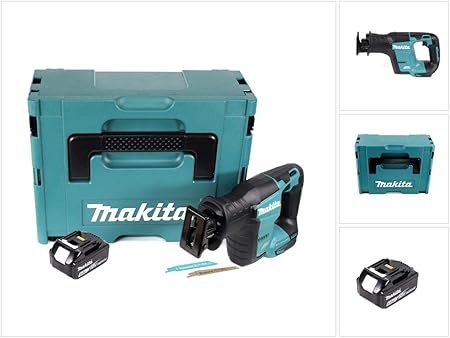 Makita Djr 188 G1j Scie Sabre Sans Fil 18 V Avec Batterie Makpac 6 0 Ah Sans Chargeur Amazon Fr Bricolage