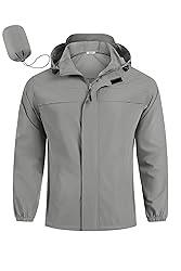COOFANDY Men's Rain Jacket Waterproof Lightweight