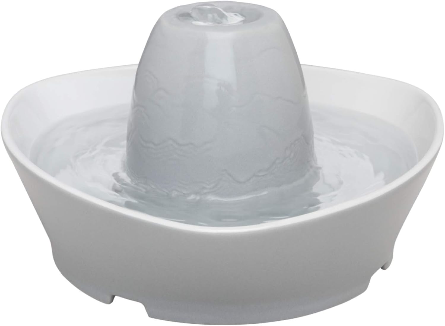 PetSafe Streamside Ceramic Pet Fountain, 1.8-litre water capacity, whisper-quiet design, filtered water