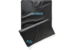 HigherDOSE Infrared Sauna Blanket - Personal Sauna to Relax & Detox Your Body and Mind - Portable Sauna Blanket for Home Sauna Therapy - Plush Thermal Blanket with Far Infrared Heat