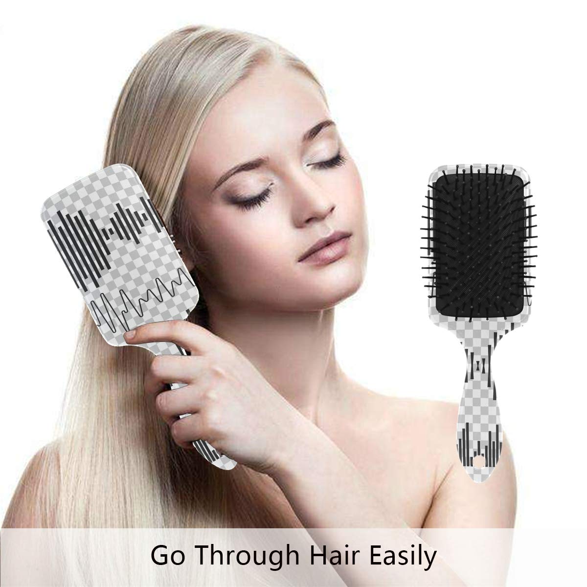 Amazon Com Hair Brush Natural Boar Bristle Hairbrush Sound Waves