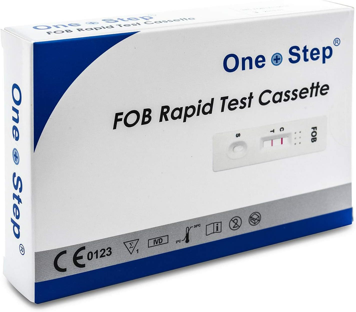 One Step Bowel Cancer Testing Kit Colon Faecal (FOB) Test Pack (2