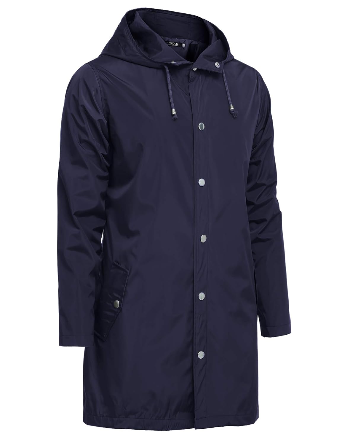 FISOUL Raincoats Waterproof Lightweight Active Long Outdoor Hooded Mens Rain eBay