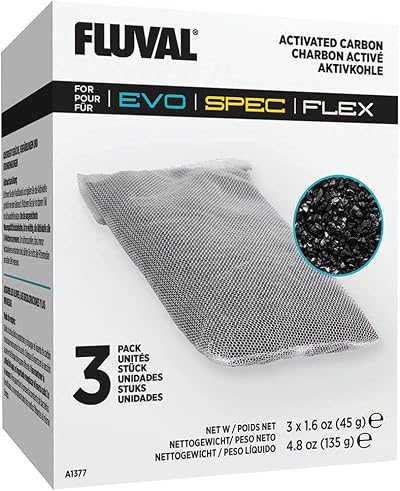Fluval Replacement Carbon for Fluval Flex Spec Evo 3 Bags White