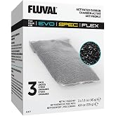 Fluval Spec/Evo/Flex Activated Carbon, 3-Pack, Black | Replacement Aquarium Filter Media, A1377