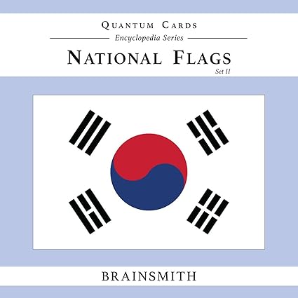 Brainsmith Quantum Flash Cards, National Flags - Educational Flashcard Set 2 for Toddlers and Kids (8 months to 8 years) for Brain Development