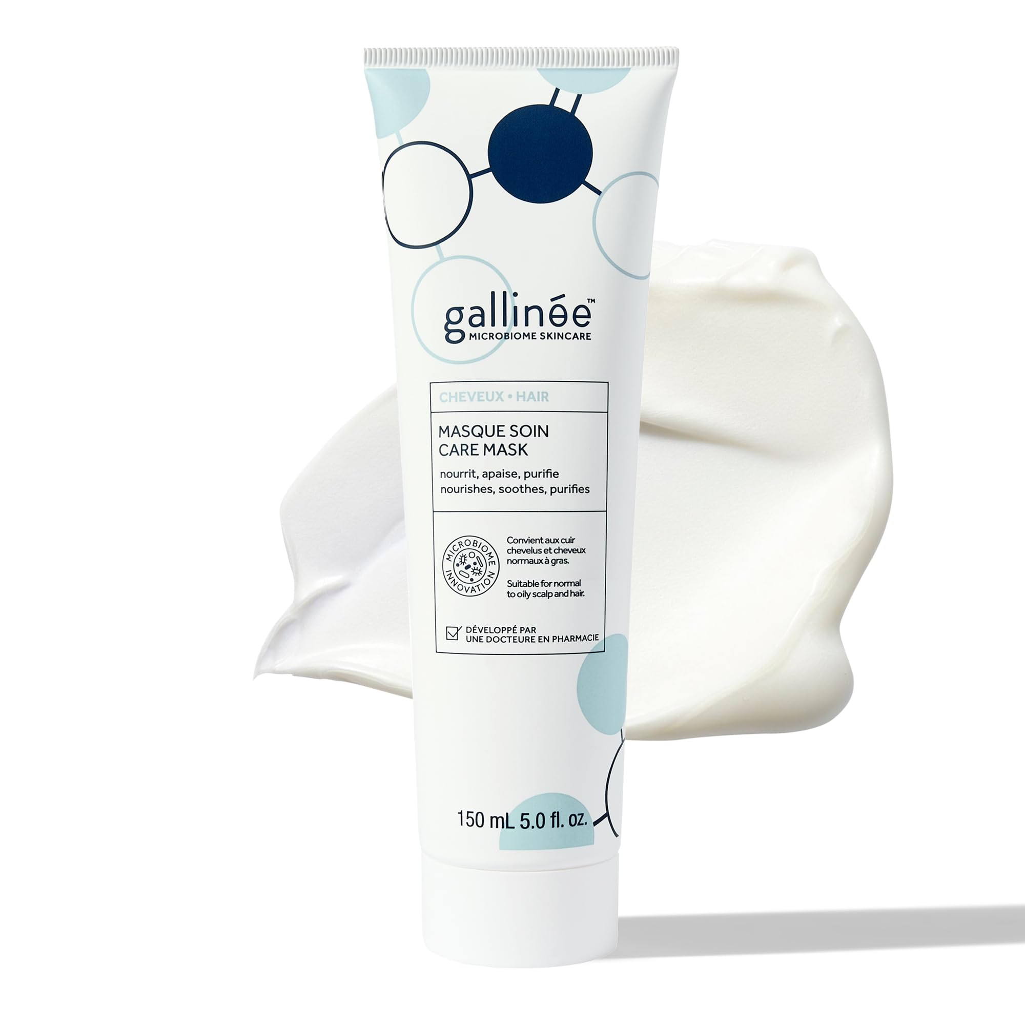 Gallinée - Hair Care Mask - Soothing & Nourishing Hair Mask with Fermented Rice Water & Prebiotics - Reduces Sebum & Nourishes Hair - for Normal to Oily Scalp & Hair - Dermatologically Tested - 150 ml