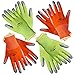 Working Gloves for Women (4 pairs) Medium Size. Comfortable Gardening Gloves. Breathable Nylon coated with nitrile