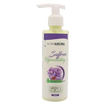 GlamAroma Saffron Rejuvenating Anti-Frizz Hair Conditioner, The Perfect Solution For Frizzy & Dry Hair, Anti-Hair Fall, Long and Strong Conditioner