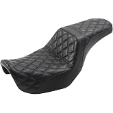 Motocycle Seat Driver &amp; Passenger Seat Fit for Harley Dyna Wide Glide Low Rider Street Bob Fat Bob FXDF Super Glide Custom FXDC 2006-2017 Switchback Back Stitching