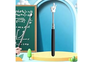 Extendable Pointer Finger Stick - Bright Colored Telescopic Teachers Pointer for Classroom, Perfect Pointing Stick for Readin